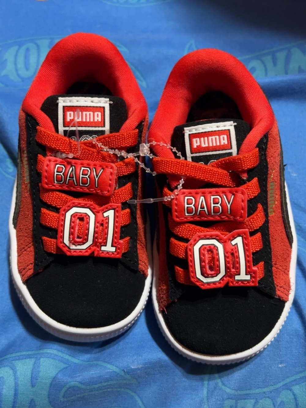 Puma Baby 01 Red and Black Toddlers' Sneakers